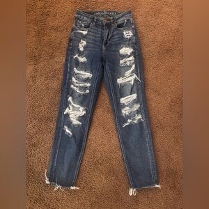 American Eagle Outfitters Distressed Blue Jeans